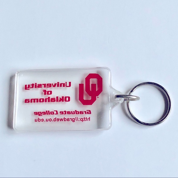 NEW Vintage OU Keychain University of Oklahoma Graduate College Unisex NWOT - Picture 2 of 8